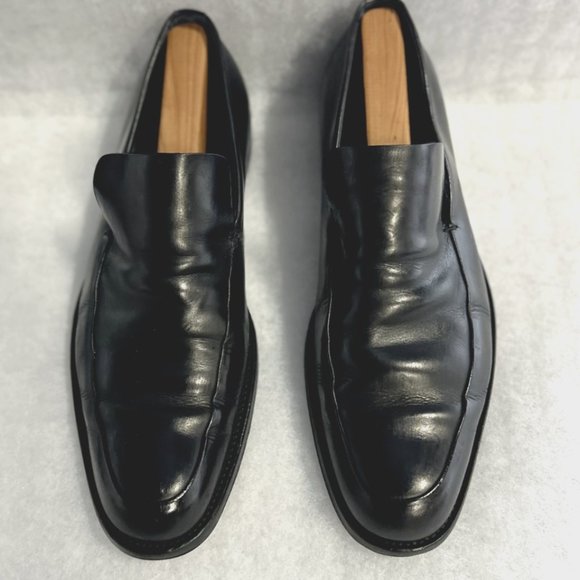 MEN'S GUCCI BLACK SLIP ON LOAFERS SZ 10.5 - Picture 2 of 3